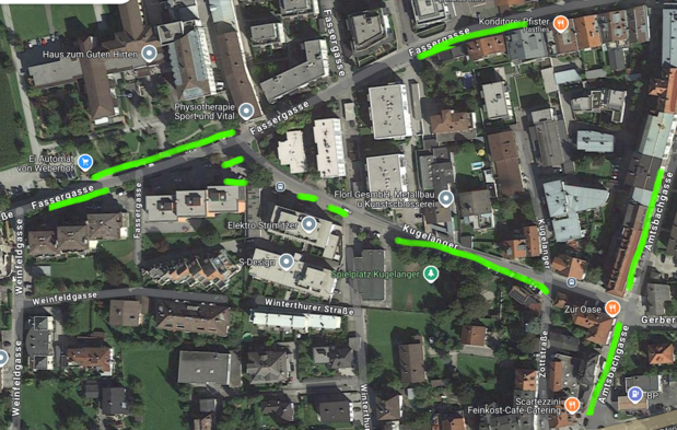 Parkmöglichkeiten in der Umgebung